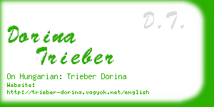 dorina trieber business card